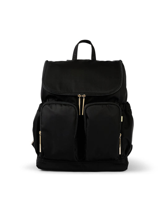 OiOi Signature Nappy Backpack - Black Nylon