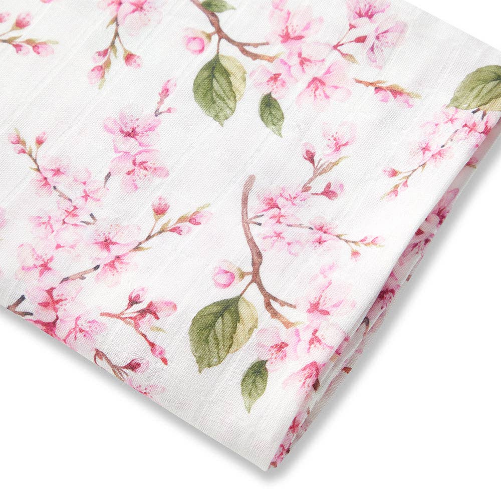 Snuggle Hunny Cherry Blossom Organic Muslin Wrap