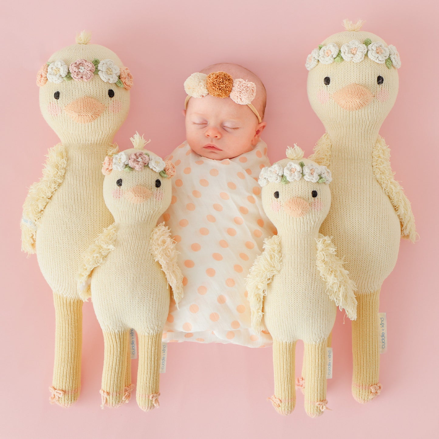 Cuddle + Kind Little Flora The Duckling - Ivory 13" | Serenity Kids