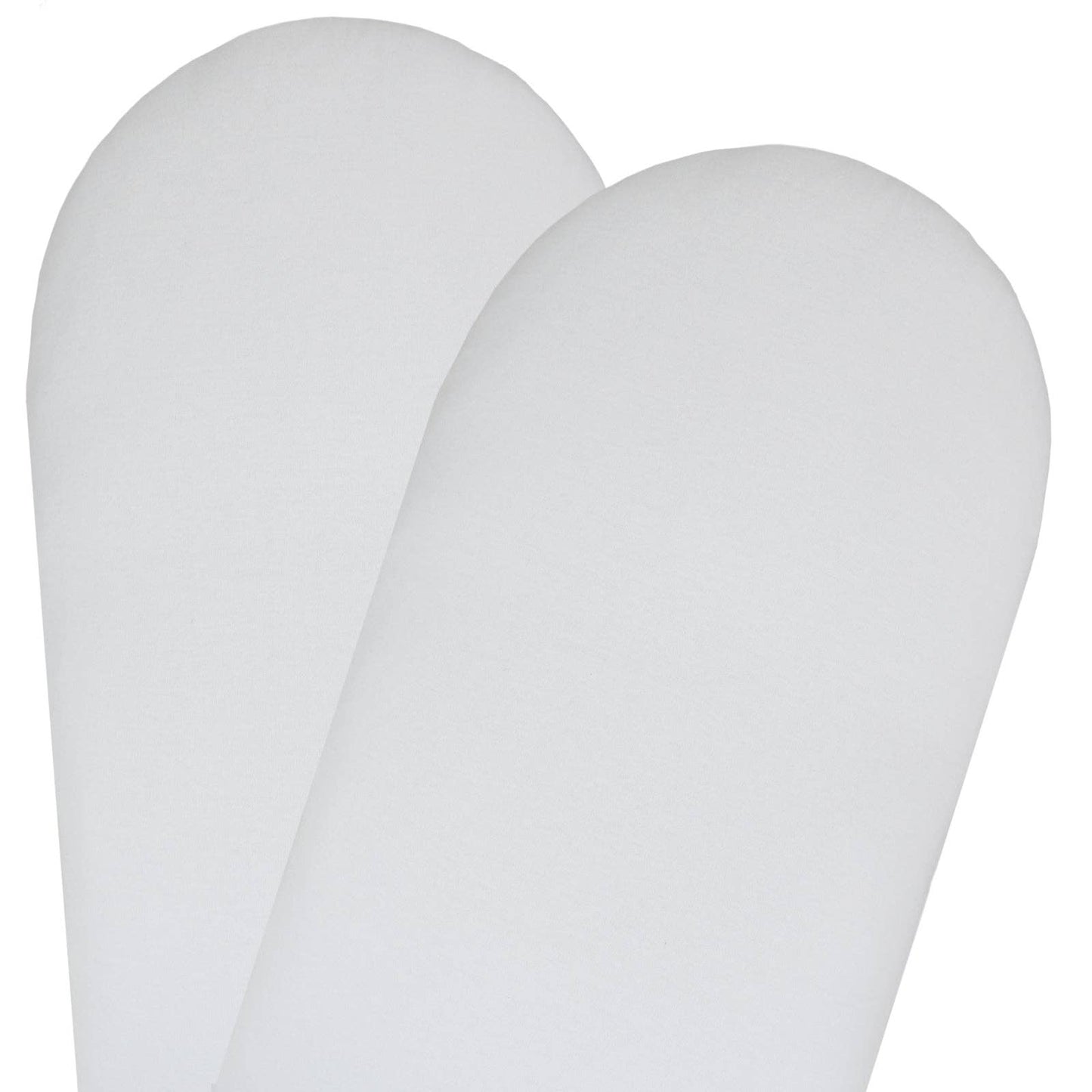Moses/Pram Fitted Sheet 2 Pack - White