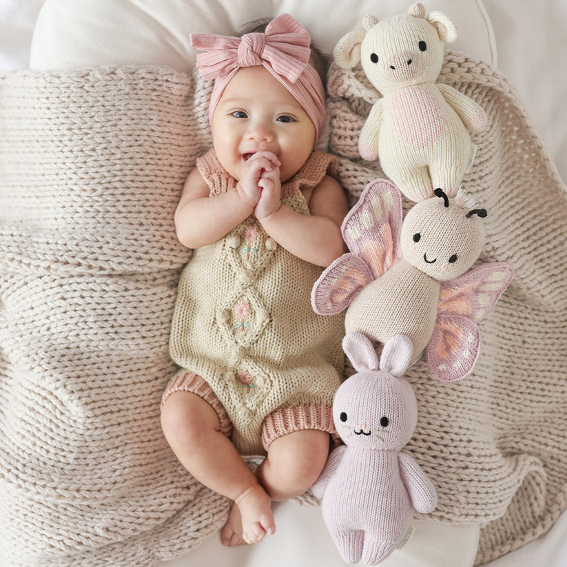 Cuddle + Kind Baby Cow Strawberry