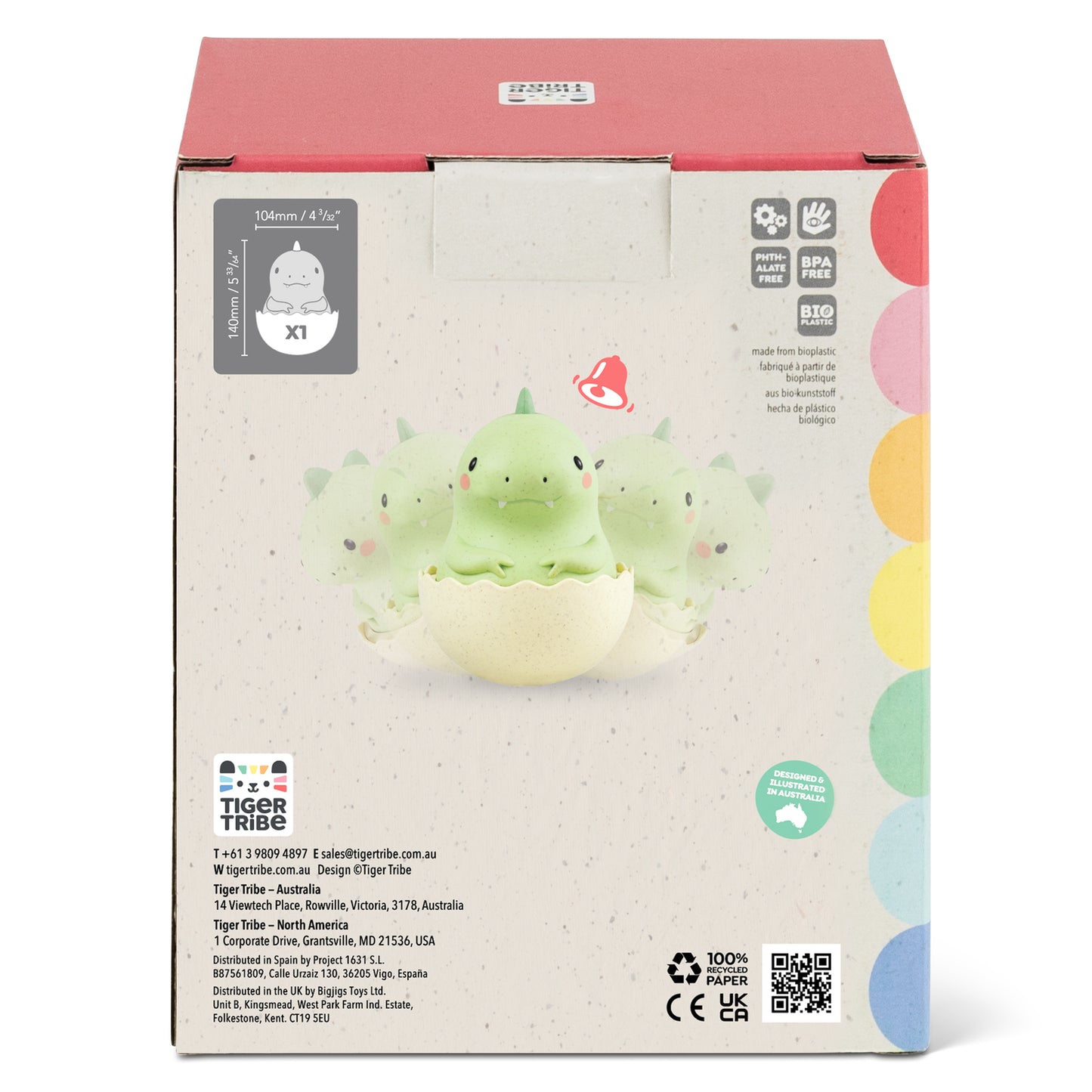 Tiger Tribe - Roly Poly Dino Baby Toy