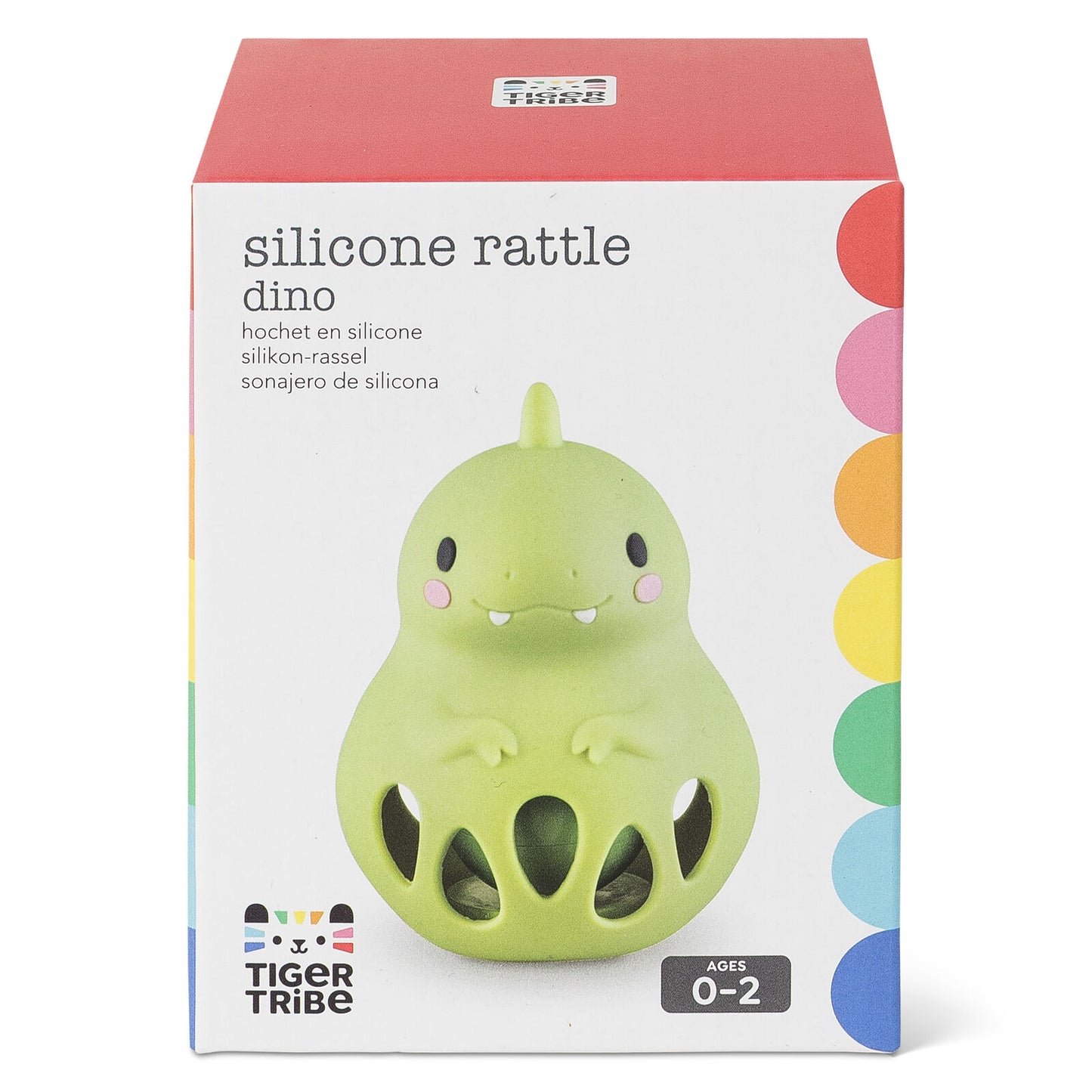 Tiger Tribe - Silicone Rattle - Dino