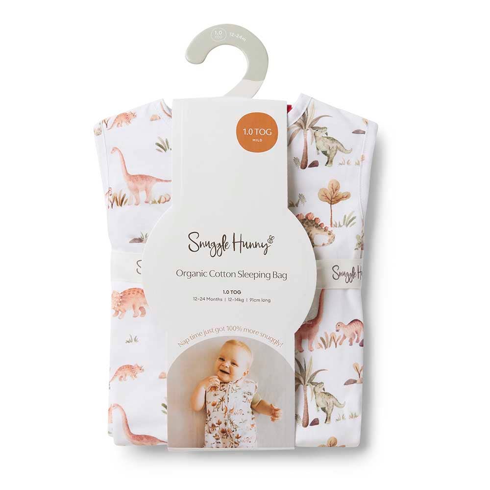 Snuggle Hunny Dino Organic Sleeping Bag 2.5 Tog