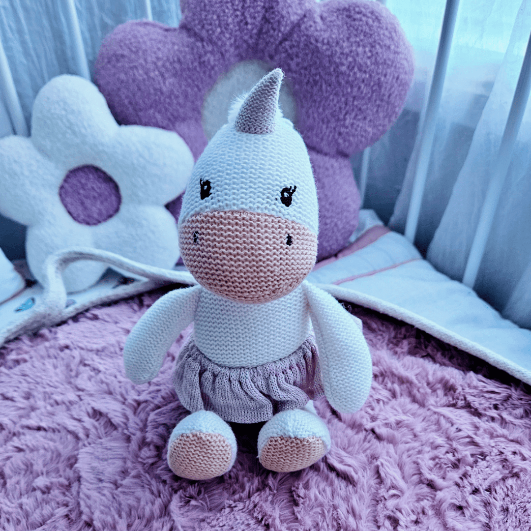 Rollie Pollie - Eunice The Unicorn Woven Baby Toy | Serenity Kids - Serenity Kids
