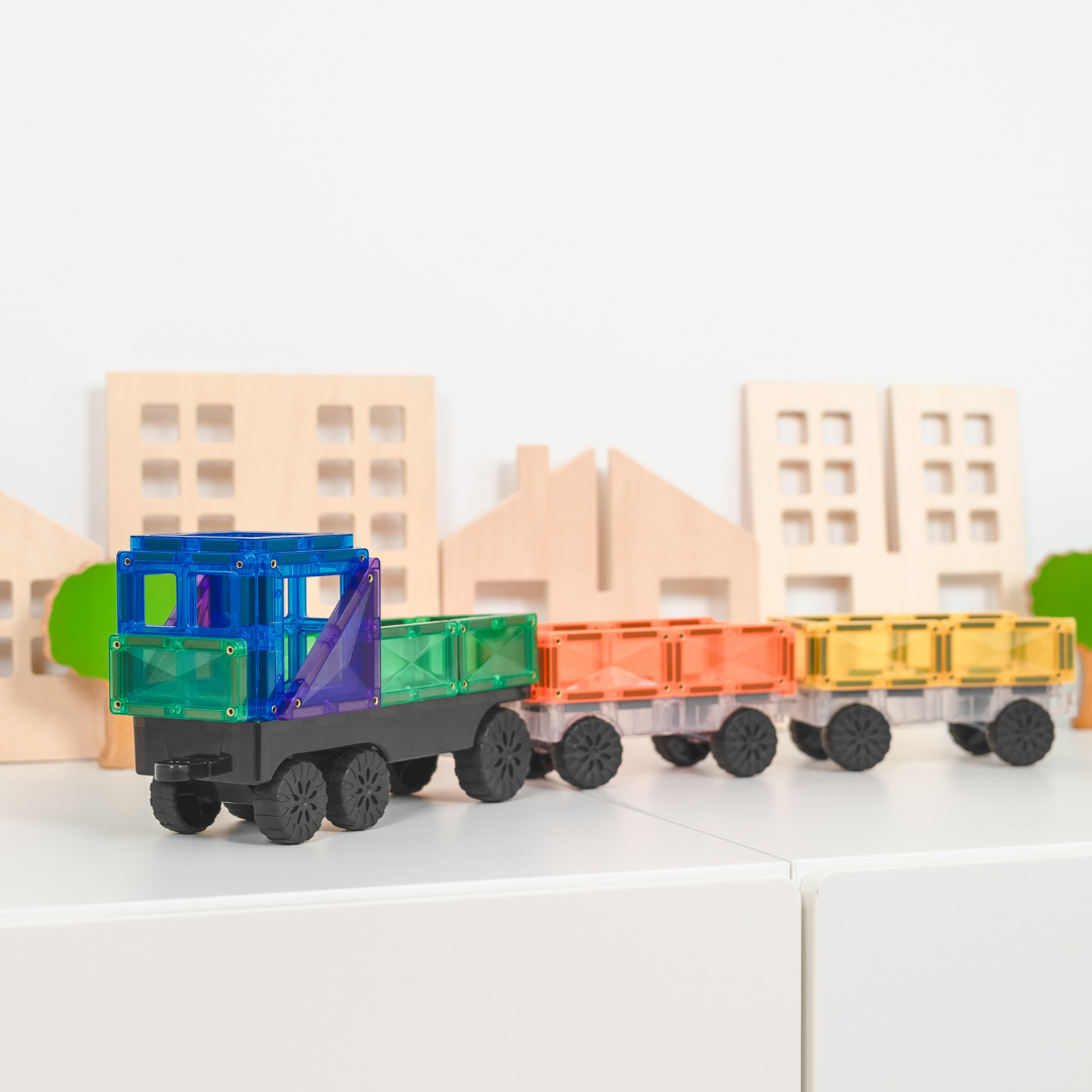 Connetix Magnetic Tiles Rainbow Transport Pack 50 pieces | Serenity Kids