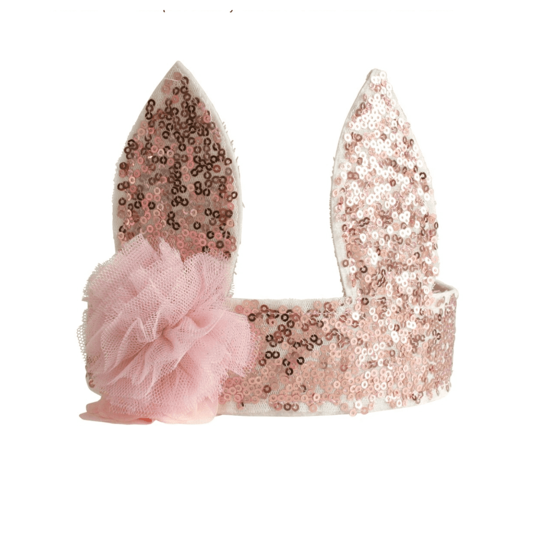 Alimrose - Sequin Bunny Crown - Rose Gold