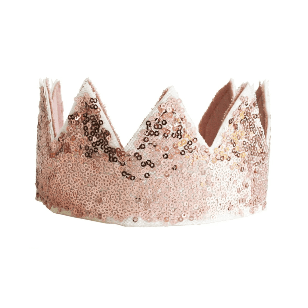 Alimrose - Sequin Sparkle Crown - Rose Gold