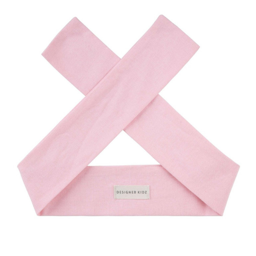 Grace Linen Girls Headband - Pink