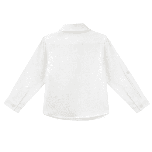 Archie Boys Long Sleeve Button Shirt - Ivory