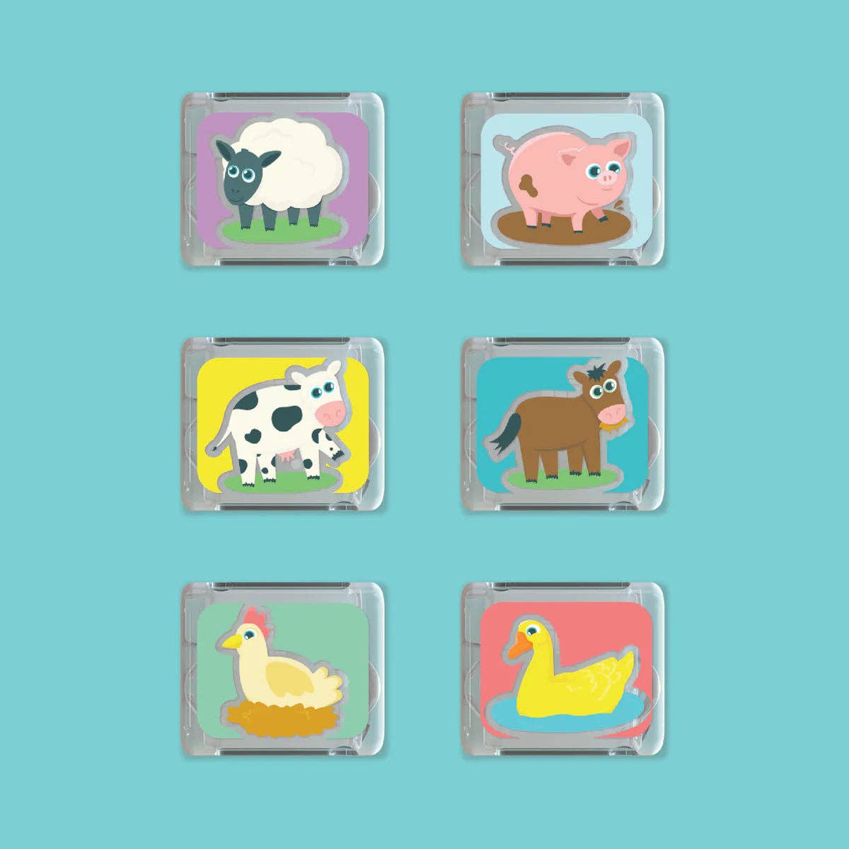 Jellystone Limited Edition Light-Up Cubes, 6-Pack Zoo Animals