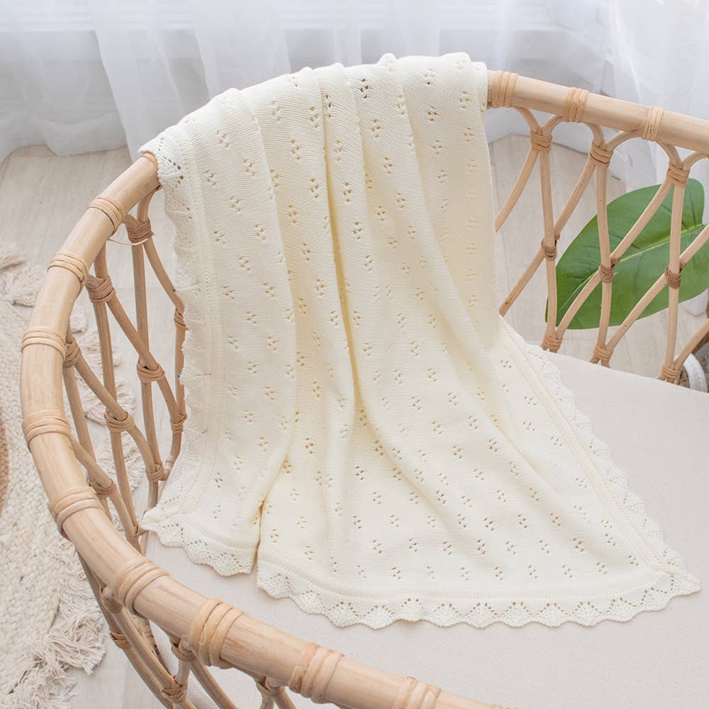 Bamboo/Cotton Heirloom Baby Blanket