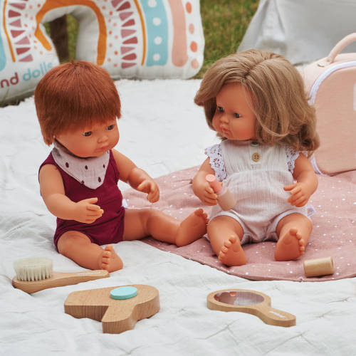 Miniland - Baby Doll - Caucasian Redhead Boy 38cm - Anatomically Correct