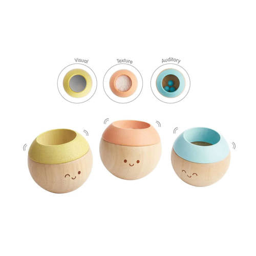 Plan Toys - Sensory Tumbling Faces - Set of 3