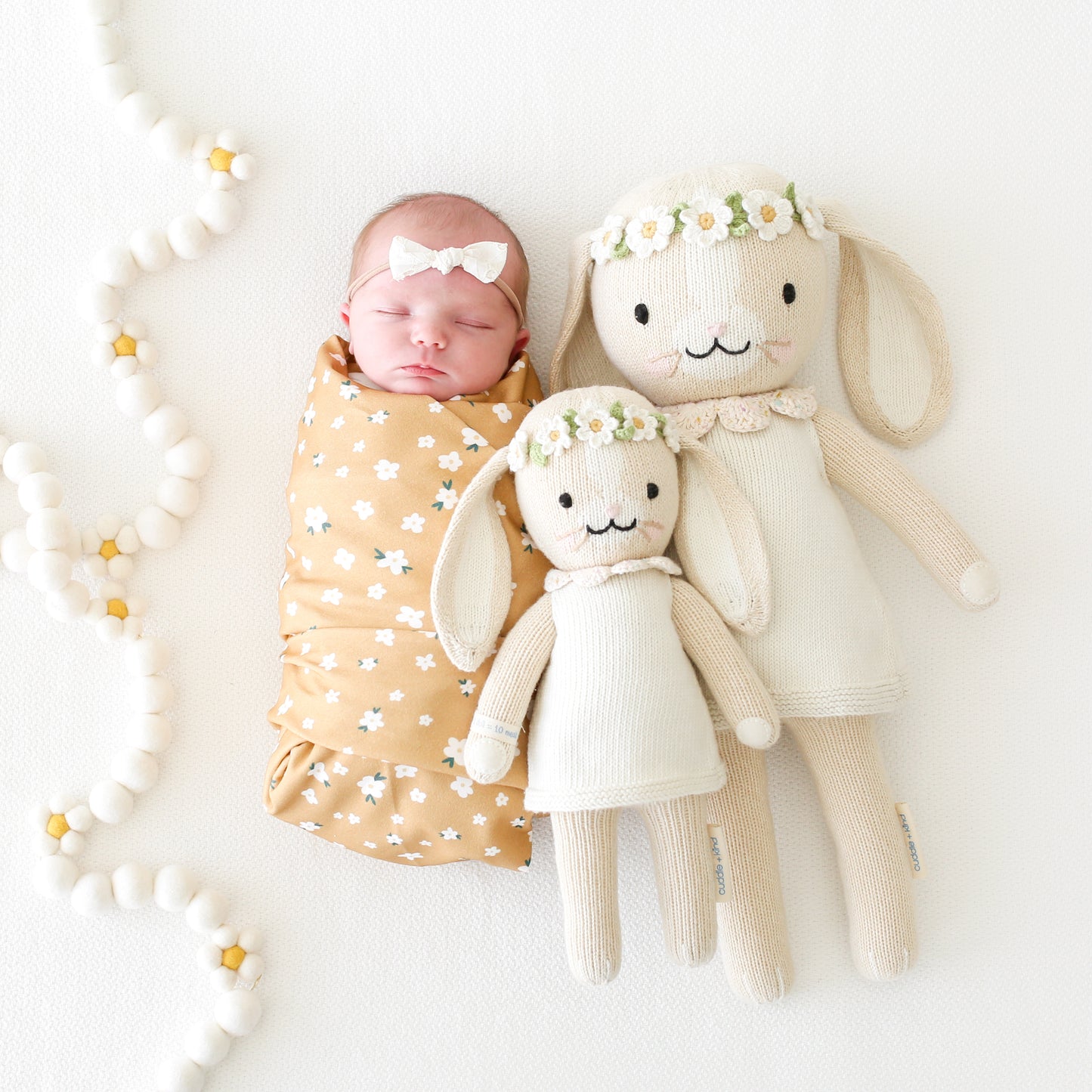 Cuddle + Kind Regular Hannah The Bunny - Ivory 20" | Serenity Kids