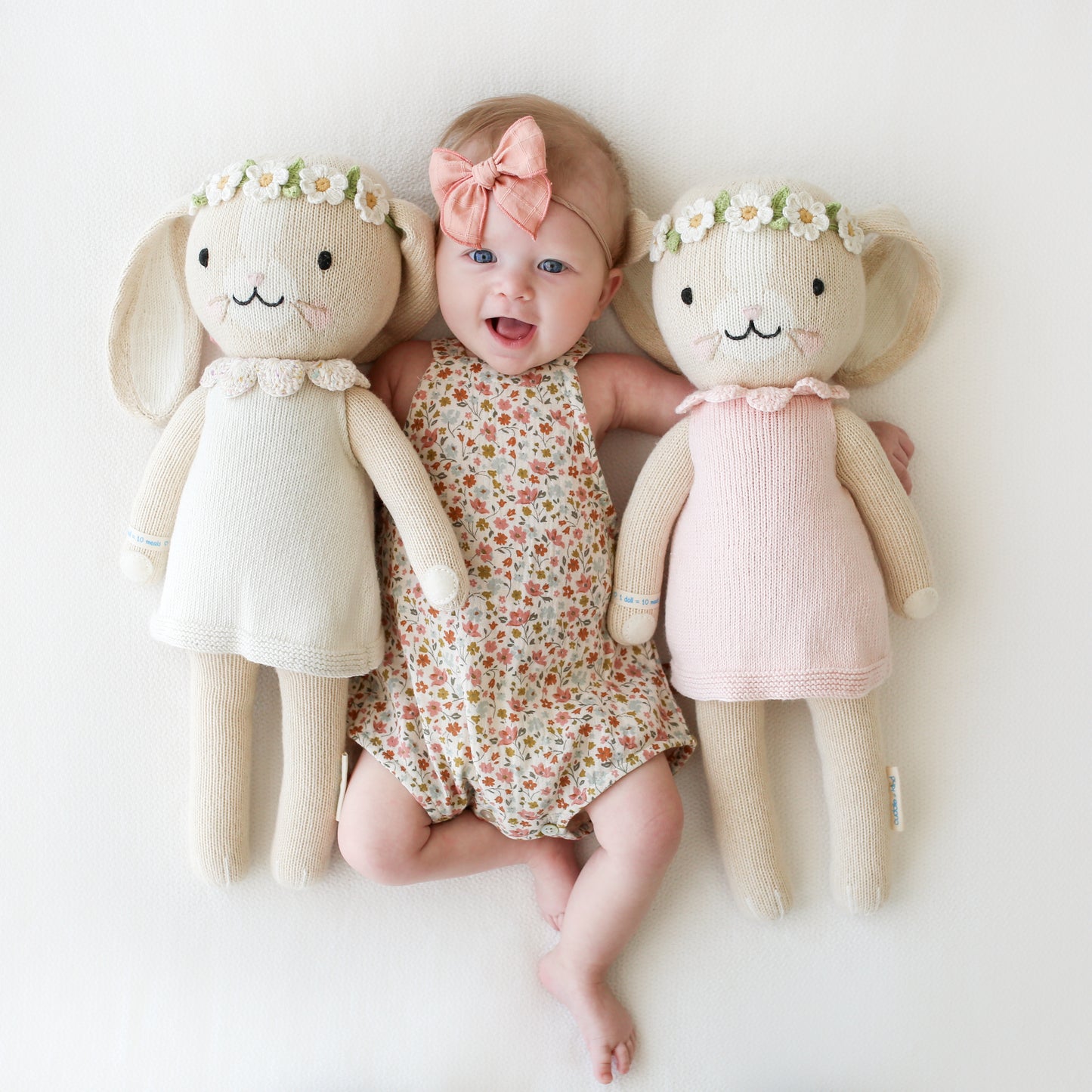 Cuddle + Kind Regular Hannah The Bunny - Ivory 20" | Serenity Kids
