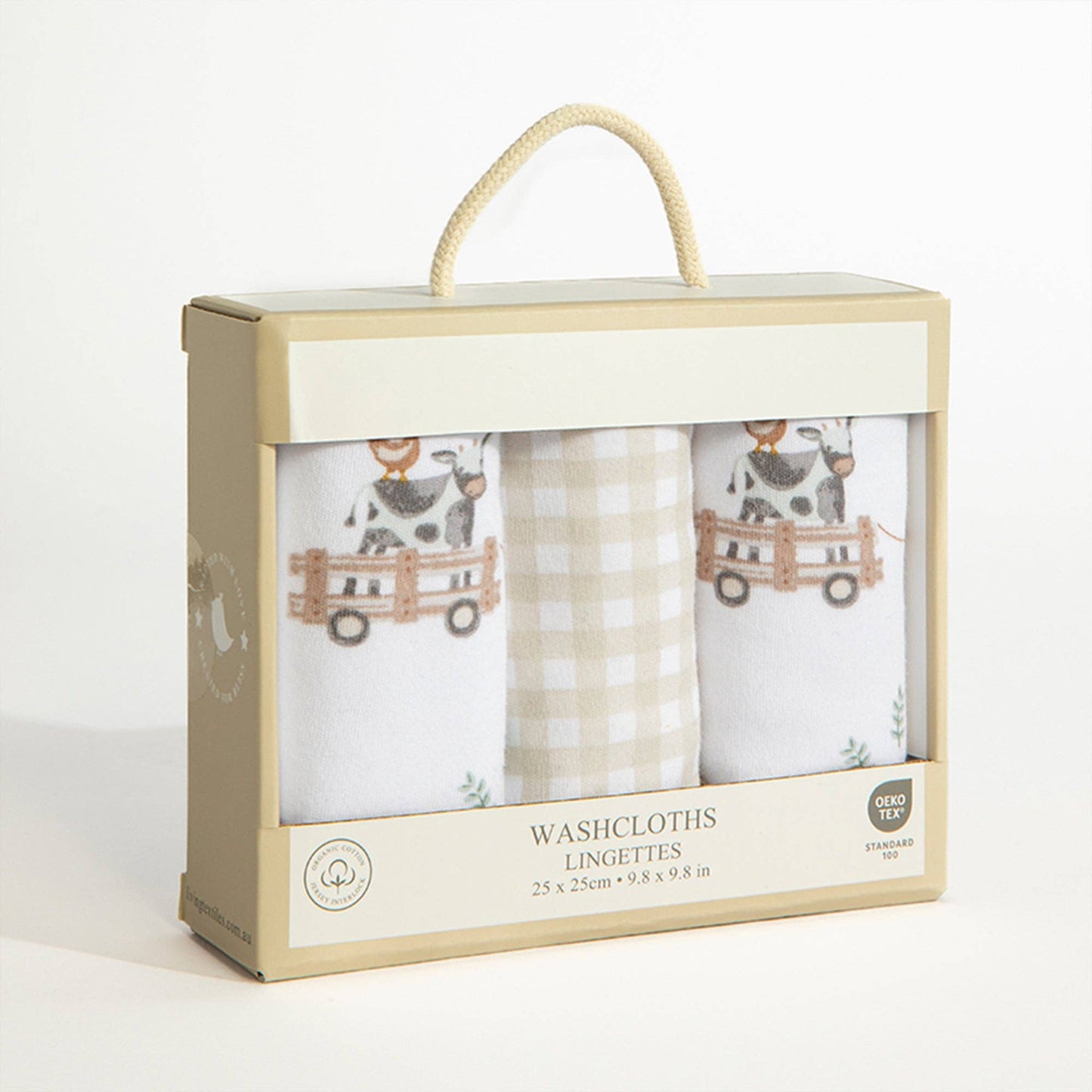 3 Pack Wash cloths - Tractor Ride