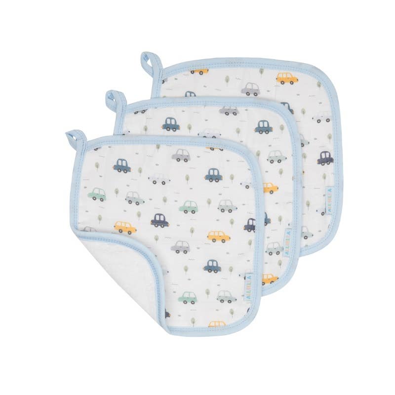 Wash Cloths 3pk - Beep Beep