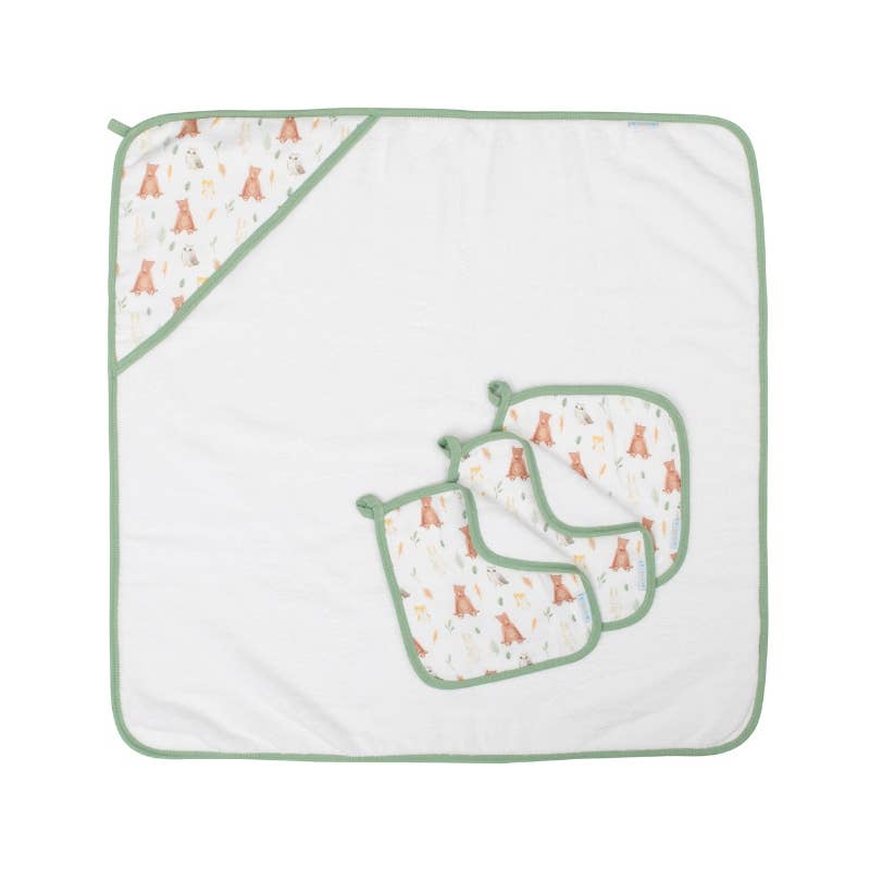 Wash Cloths 3pk - Forest Friends
