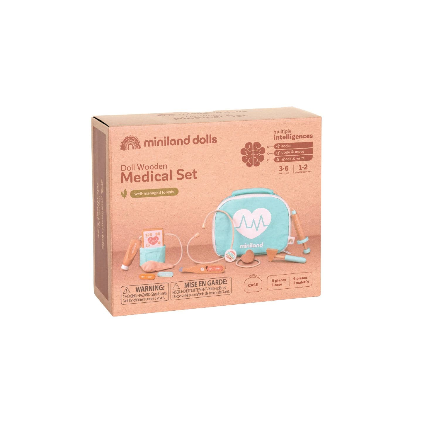 Miniland - Doll Wooden Doctor Set