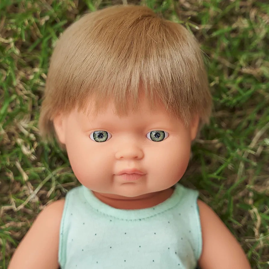 Miniland - Baby Doll - Caucasian Boy 38cm - Anatomically correct