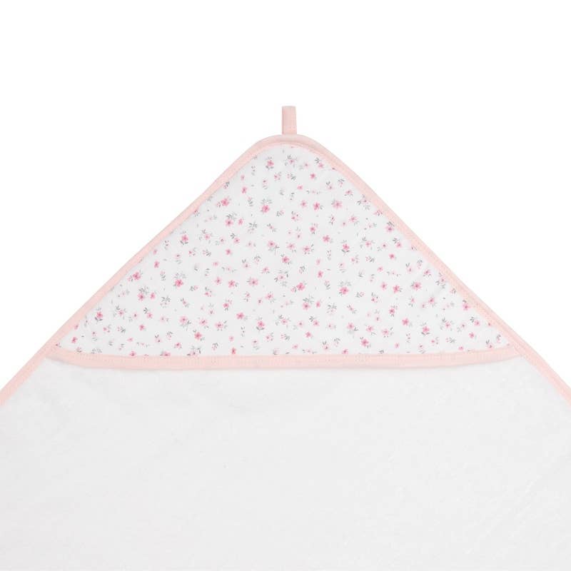Hooded Towel - Pink Petals