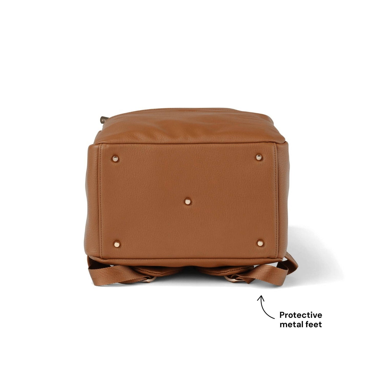 OiOi Multitasker Nappy Backpack - Chestnut Brown Vegan Leather