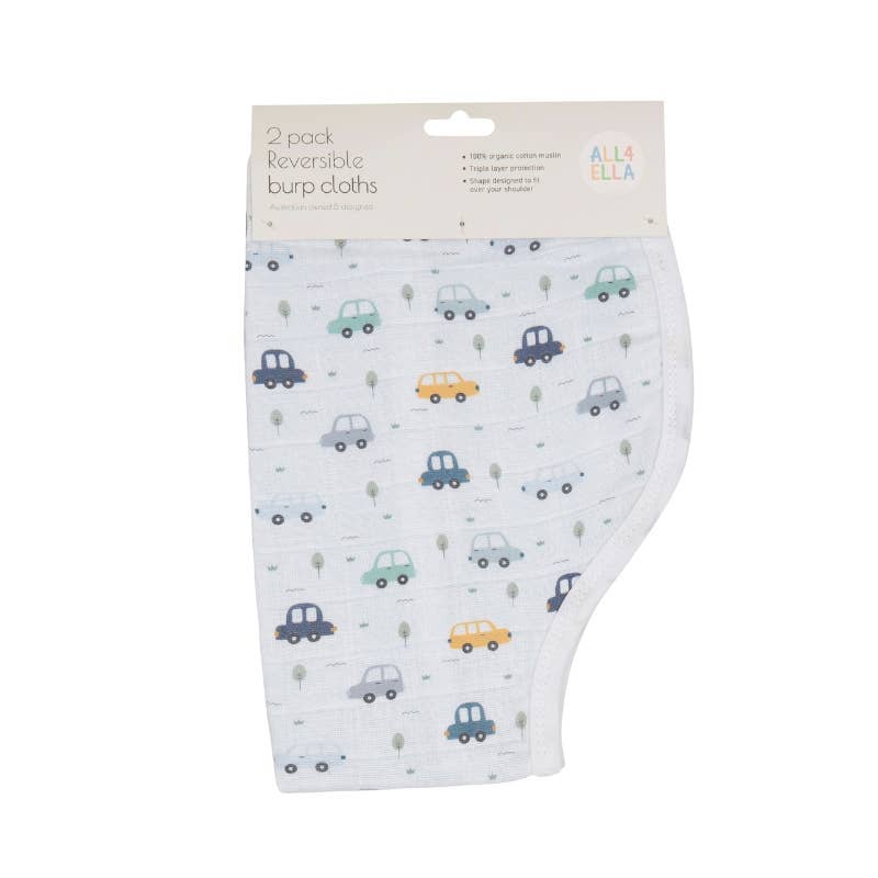 Burp Cloths 2pk - Beep Beep