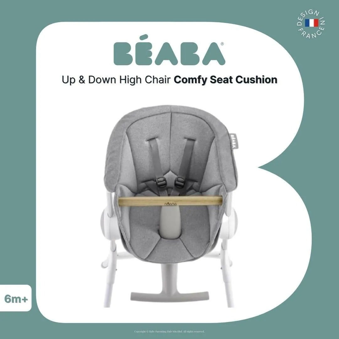 Beaba Highchair Seat Cushion Cover - Grey