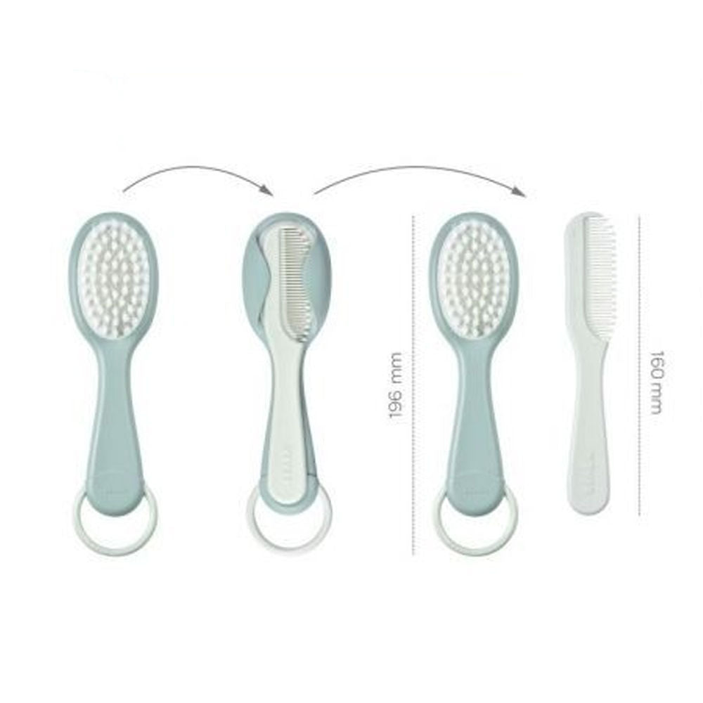 Beaba Baby Brush & Comb - Old Pink