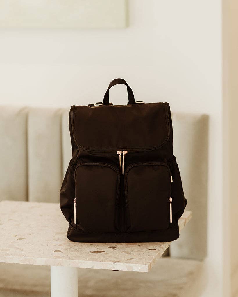 OiOi Signature Nappy Backpack - Black Nylon