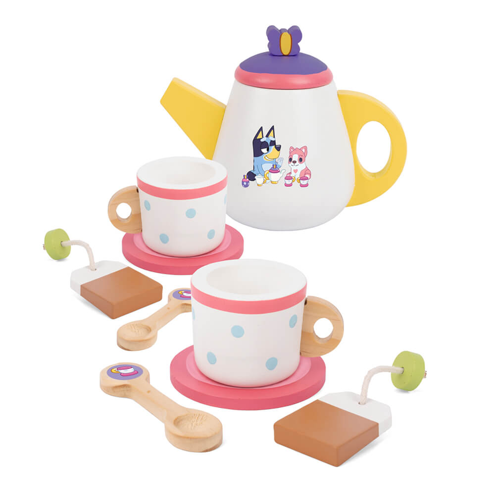 Bluey Wooden Tea Party Set | Serenity Kids