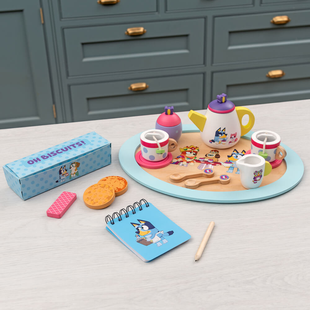 Bluey Wooden Tea Party Set | Serenity Kids