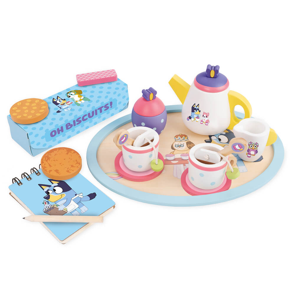 Bluey Wooden Tea Party Set | Serenity Kids