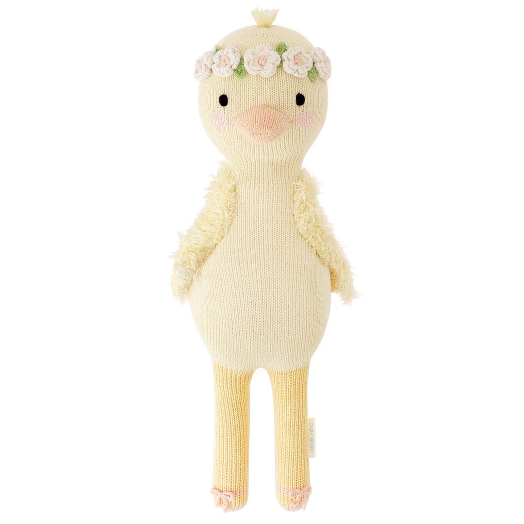 Cuddle + Kind Little Flora The Duckling - Ivory 13" | Serenity Kids