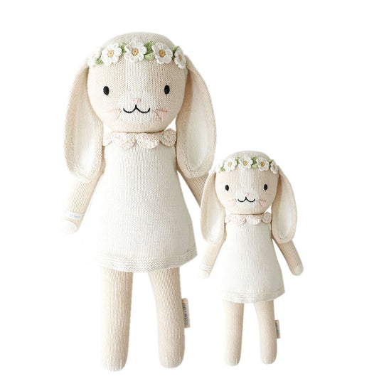Cuddle + Kind Little Hannah The Bunny - Ivory - 13