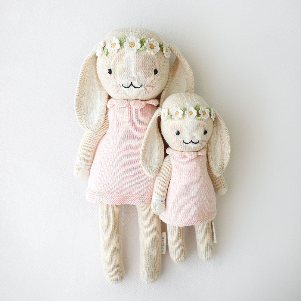 Cuddle + Kind Little Hannah The Bunny 13" - Blush