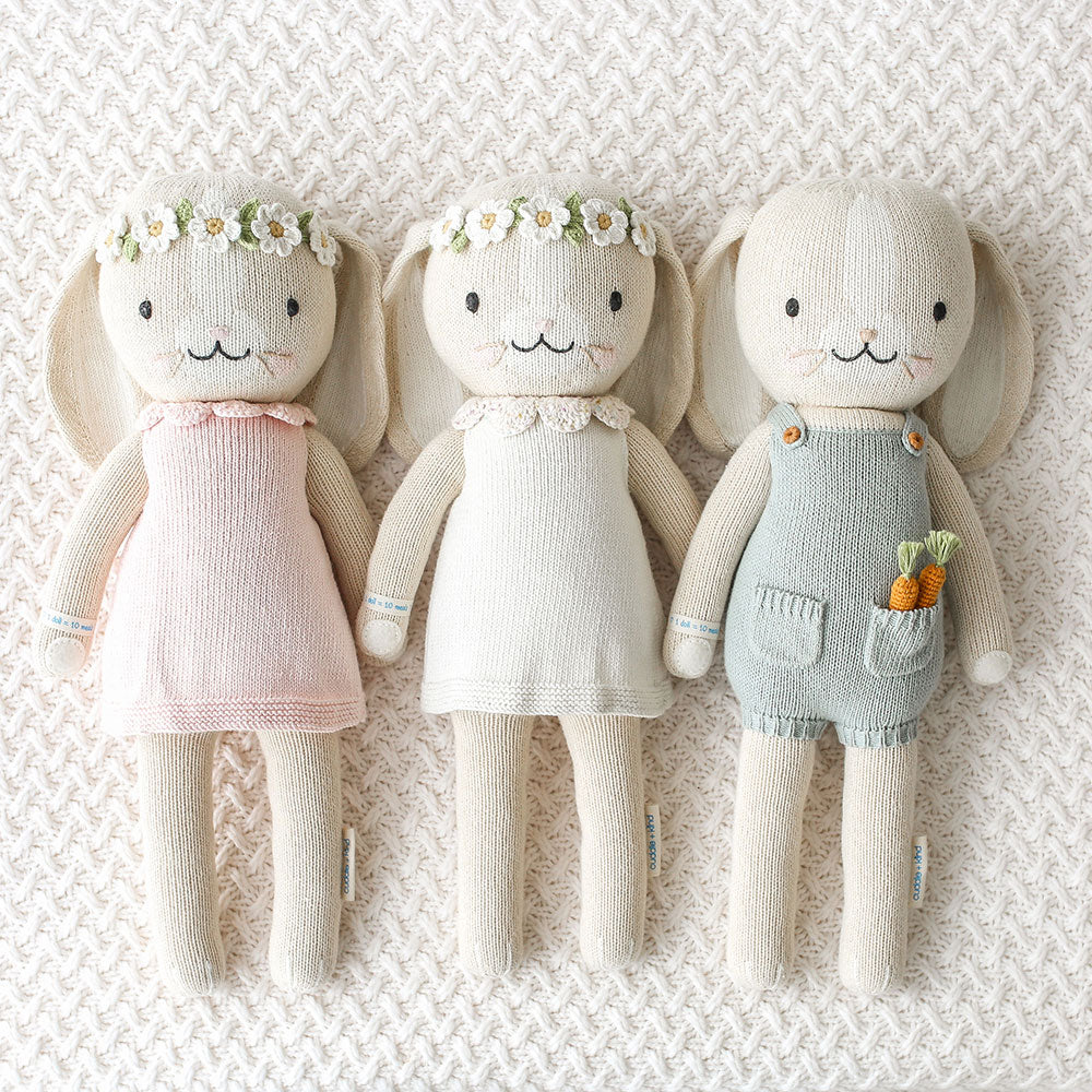 Cuddle + Kind Regular Hannah The Bunny - Ivory 20" | Serenity Kids
