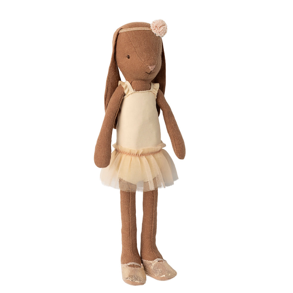 Maileg Bunny Size 2 Brown Ballet Suit and Skirt Cream