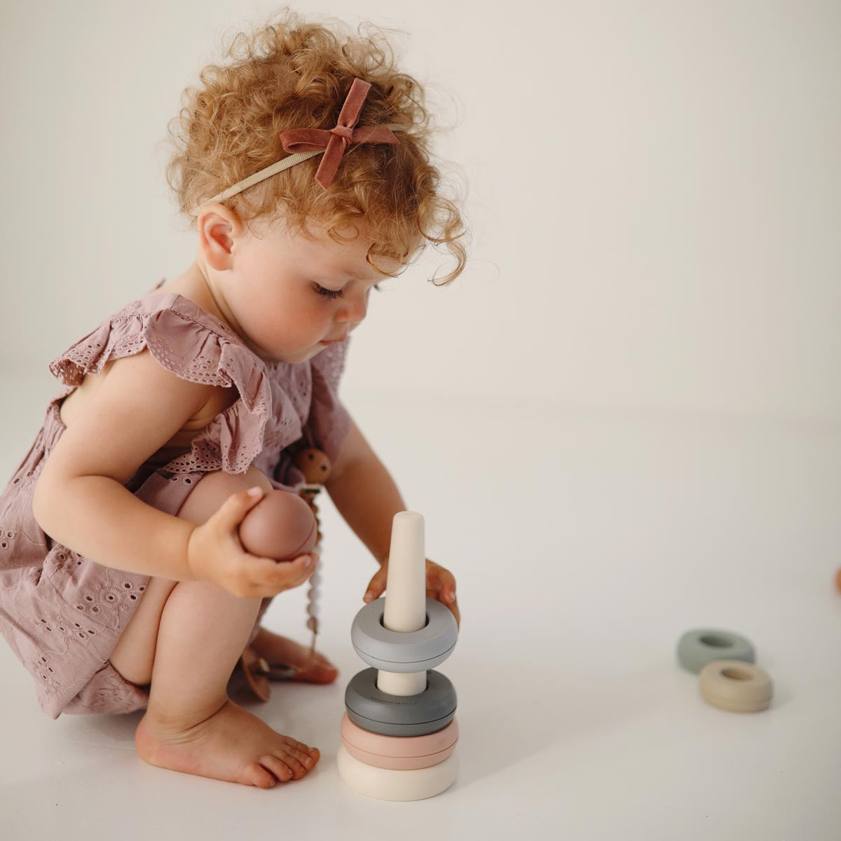 Mushie Stacking Rings Toy