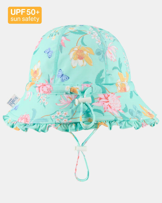 Toshi Swim Bell Hat Ripple - Waratah Mint