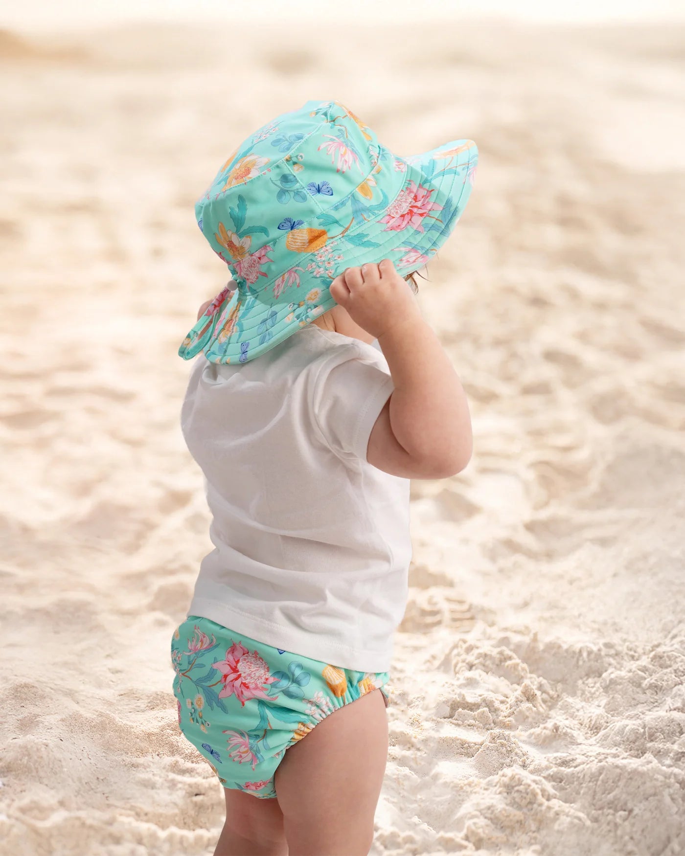 Toshi Swim Sunhat Paradise - Waratah Mint
