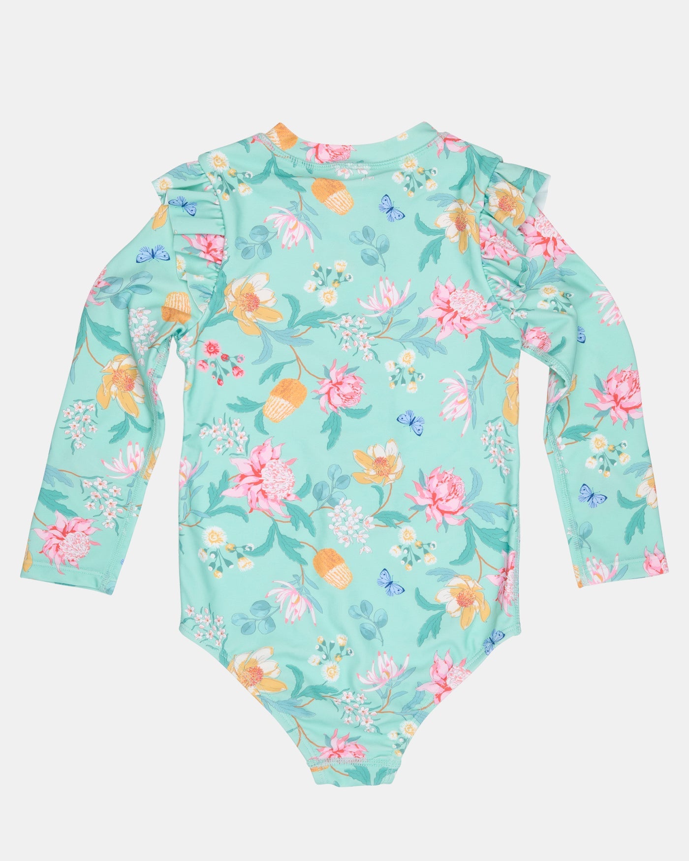 Toshi Swim Bodysuit Waratah Mint - Size 3
