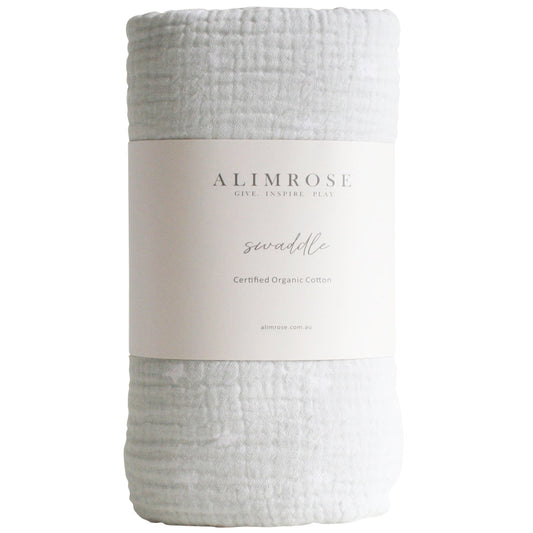Alimrose Muslin Swaddle Starry Night Grey