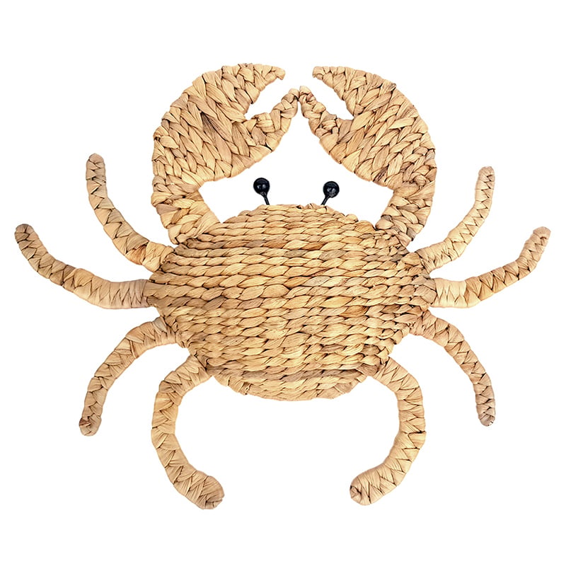 CRAB WOVEN WALL HANGING 50X45CM NATU