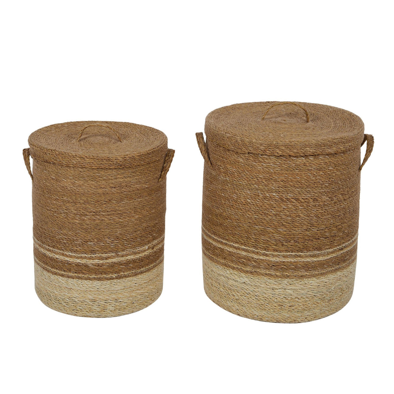 Coast To Coast Royan Set of 2 Seagrass Hamper with Lid
