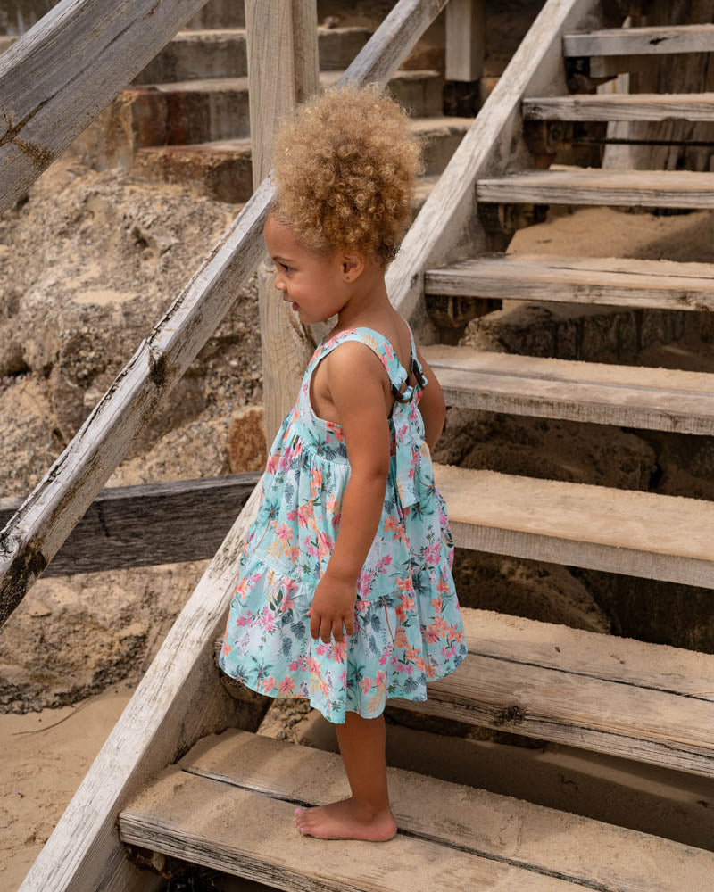 Minihaha Swim MILANA PRINT BLUE SUNDRESS