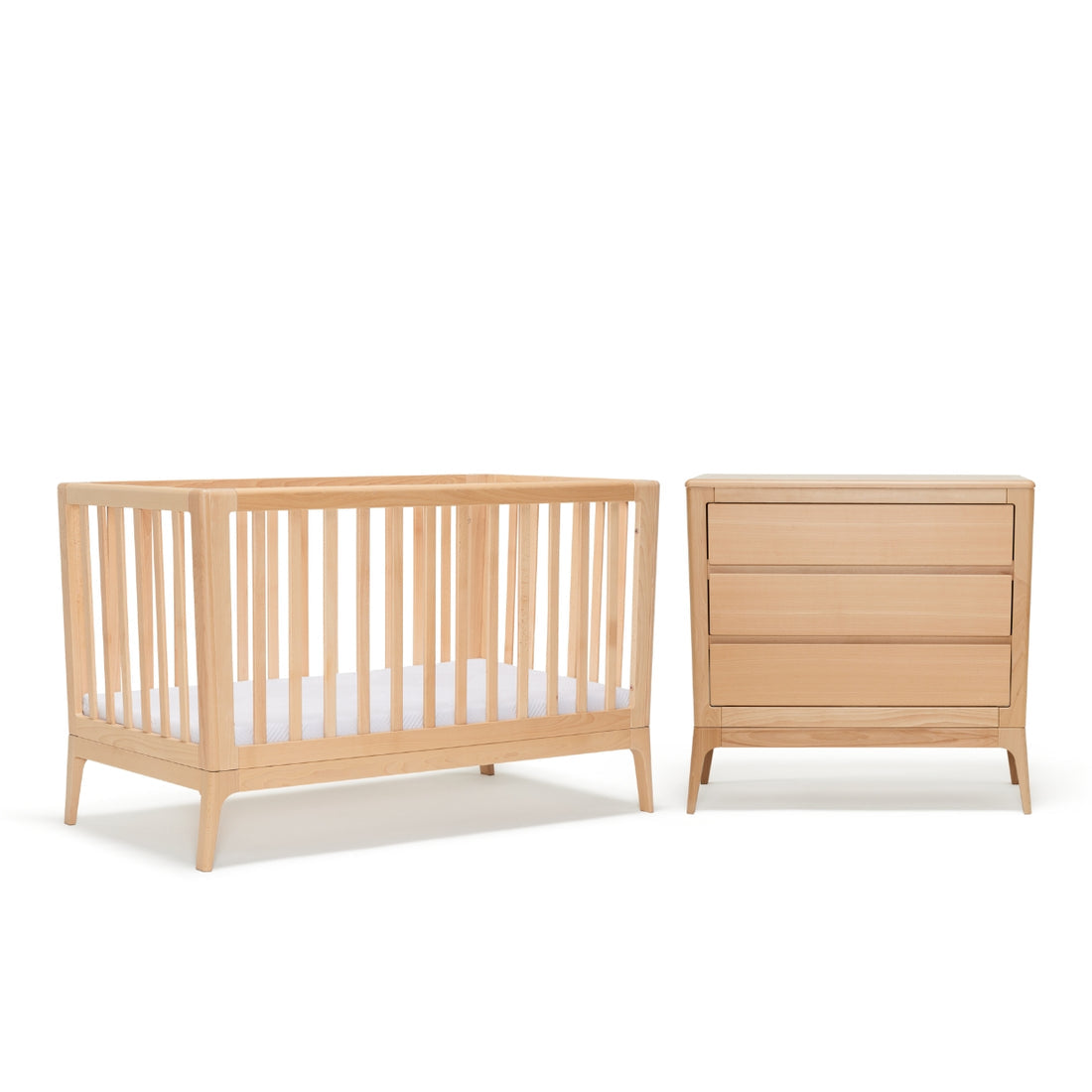 BabyRest Amara Cot & Chest Nursery Package - Beech