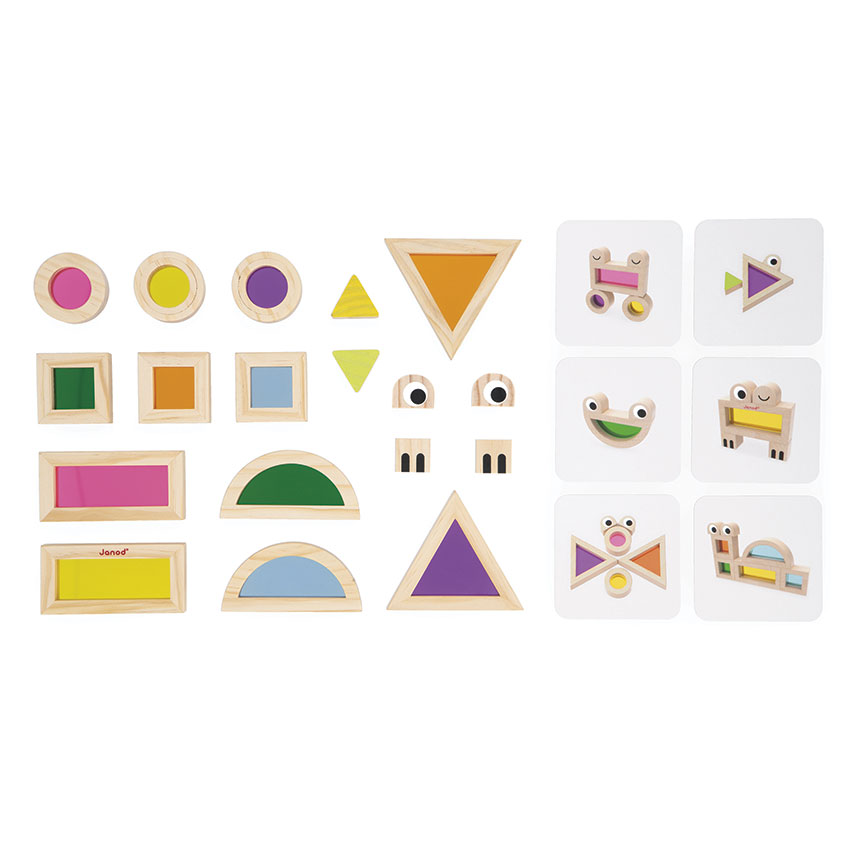 Janod - Translucent Wooden Blocks