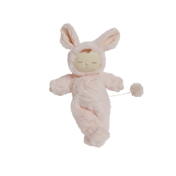 Olli Ella Lullaby Cozy Dinkum Bunny Moppet - Pink – Serenity Kids